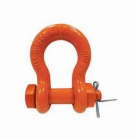 Anchor Shackle, Super Strong, 2 Ton, 716 In, 12 In Pin Dia, BoltNutCotter Pin, 1689 In Inner